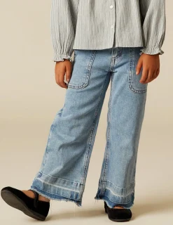 Nicoli Trousers|Denim<Blue Wide Leg Jeans Azules claros