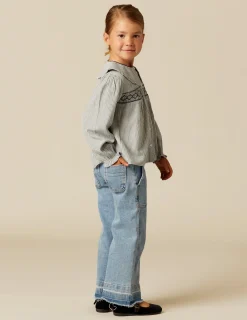 Nicoli Trousers|Denim<Blue Wide Leg Jeans Azules claros