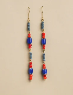 Nicoli Earrings<BLUE/RED EARRINGS Azules