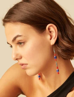 Nicoli Earrings<BLUE/RED EARRINGS Azules