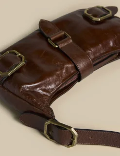 Nicoli Bags<BROWN BUCKLES BAG Marrones