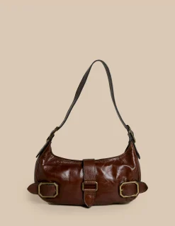 Nicoli Bags<BROWN BUCKLES BAG Marrones