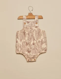 Nicoli Playsuits & Dungarees<BROWN FLOWER PLAYSUIT Grises antracitas