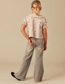 Nicoli Shirts<BROWN FLOWER SHIRT Marrones