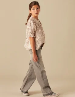 Nicoli Shirts<BROWN FLOWER SHIRT Marrones