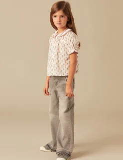 Nicoli Shirts<BROWN FLOWERS SHIRT Marrones