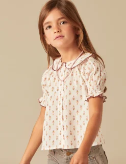 Nicoli Shirts<BROWN FLOWERS SHIRT Marrones