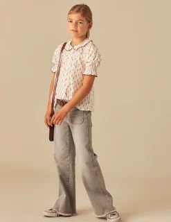 Nicoli Shirts<BROWN FLOWERS SHIRT Marrones