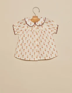 Nicoli Shirts<BROWN FLOWERS SHIRT Marrones