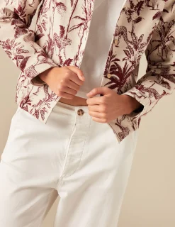 Nicoli Outerwear<BROWN LEOPARD JACKET Marrones