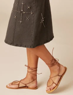 Nicoli Shoes<BROWN SANDALS Dorados