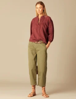 Nicoli Shirts & Blouses<BROWN SHIRT Grises antracitas