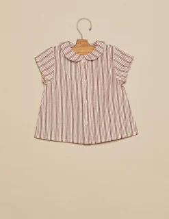 Nicoli Shirts<BROWN STRIPED SHIRT Marrones