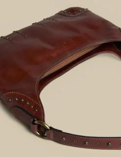 Nicoli Bags<BROWN STUDDED ROCK BAG Marrones