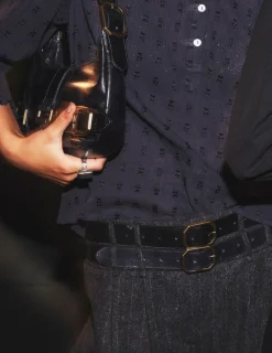 Nicoli Belts<DARK BLUE BELT Azules oscuros