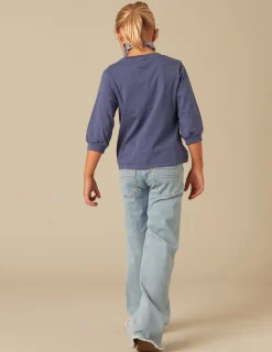 Nicoli T-shirts<DARK BLUE LONG-SLEEVED SHIRT Azules oscuros