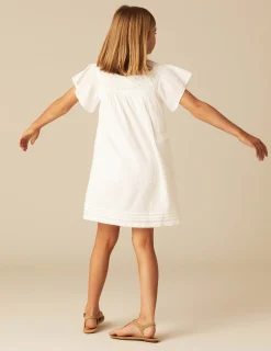 Nicoli Dresses<ECRU LACE DRESS Blancos