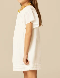 Nicoli Dresses<ECRU LACE DRESS Blancos