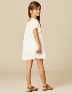 Nicoli Dresses<ECRU LACE DRESS Blancos