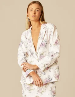 Nicoli Blazers<FLORAL BLAZER Crudos