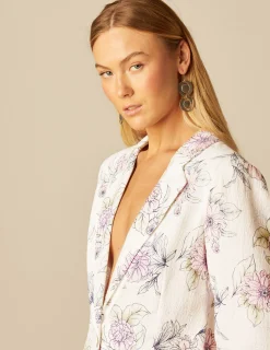 Nicoli Blazers<FLORAL BLAZER Crudos