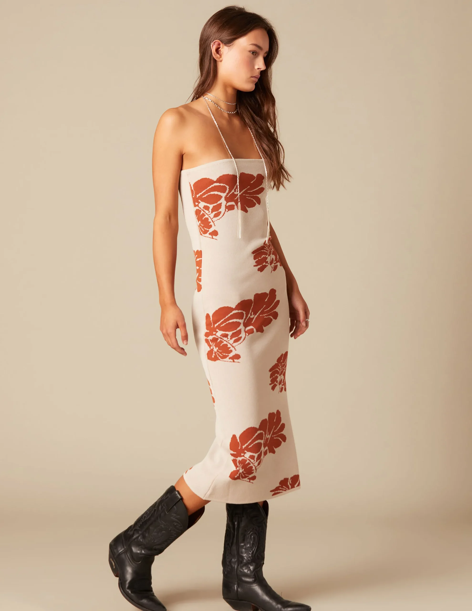 Nicoli Dresses<FLORAL DRESS Crudos