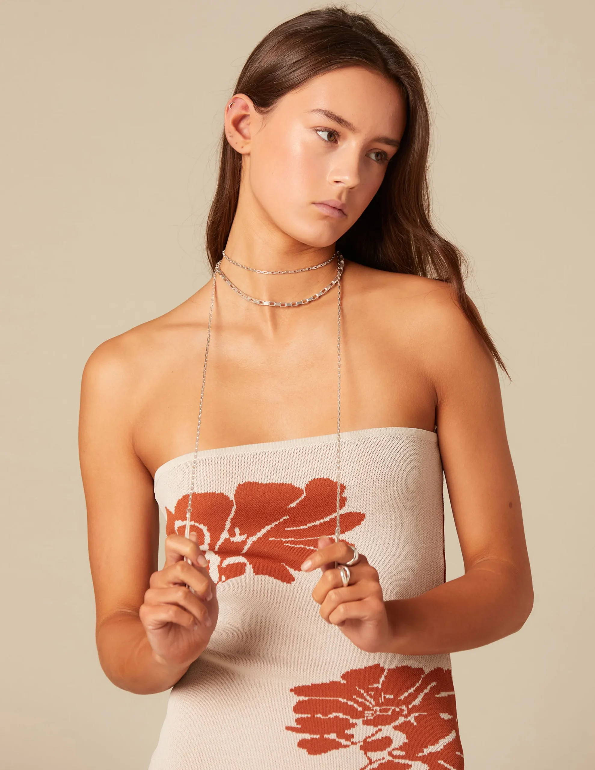 Nicoli Dresses<FLORAL DRESS Crudos