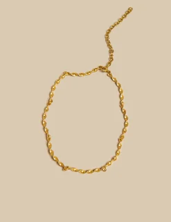 Nicoli Necklaces & Chokers<GOLD CURVED NECKLACE Metalizados