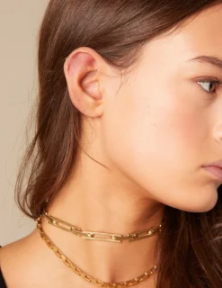 Nicoli Necklaces & Chokers<GOLD 'H' NECKLACE Dorados