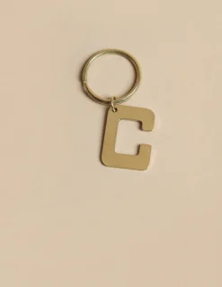Nicoli Keychain|Keychain<GOLD "C" KEYCHAIN Dorados