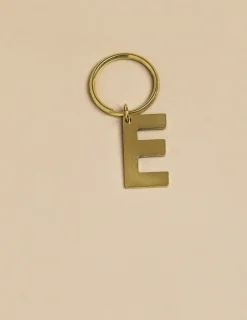 Nicoli Keychain|Keychain<GOLD "E" KEYCHAIN Dorados