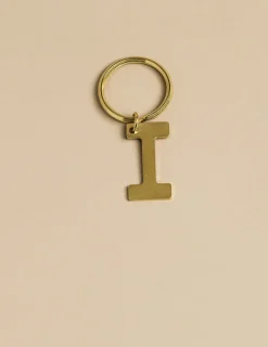 Nicoli Keychain|Keychain<GOLD "I" KEYCHAIN Dorados