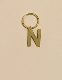 Nicoli Keychain|Keychain<GOLD "N" KEYCHAIN Dorados