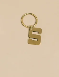 Nicoli Keychain|Keychain<GOLD "S" KEYCHAIN Dorados