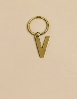Nicoli Keychain|Keychain<GOLD "V" KEYCHAIN Dorados
