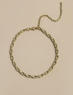 Nicoli Necklaces & Chokers<GOLD RECTANGLE NECKLACE Dorados