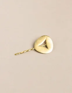 Nicoli Hair accessories<GOLDEN TRIANGLE HAIR CLIP Dorados