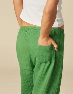 Nicoli Trousers<GREEN BEACH TROUSERS Verdes