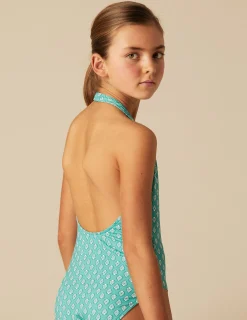 Nicoli Swimwear<GREEN BUTI SWIMSUIT Verde turquesa