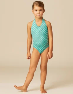 Nicoli Swimwear<GREEN BUTI SWIMSUIT Verde turquesa