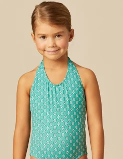 Nicoli Swimwear<GREEN BUTI SWIMSUIT Verde turquesa