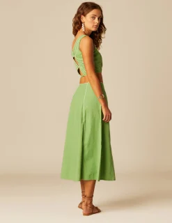 Nicoli Tops<GREEN CONTRAST TOP Verdes