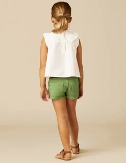Nicoli Shorts|Denim<GREEN DENIM SHORTS Azules claros