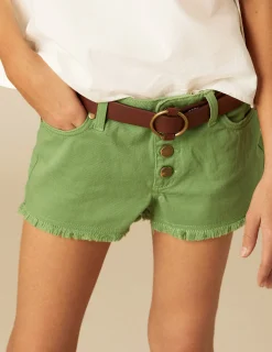 Nicoli Denim|Shorts<GREEN DENIM SHORTS Azules claros