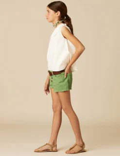 Nicoli Denim|Shorts<GREEN DENIM SHORTS Azules claros