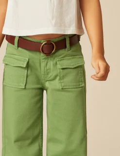Nicoli Trousers|Denim<GREEN FLAP POCKET JEANS Verdes