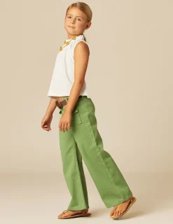 Nicoli Trousers|Denim<GREEN FLAP POCKET JEANS Verdes