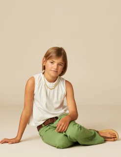 Nicoli Trousers|Denim<GREEN FLAP POCKET JEANS Verdes