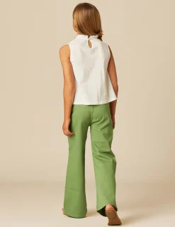Nicoli Trousers|Denim<GREEN FLAP POCKET JEANS Verdes