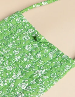Nicoli Bags|Bags & Shoulder bags<GREEN FLORAL CROSSBODY BAG Azules claros